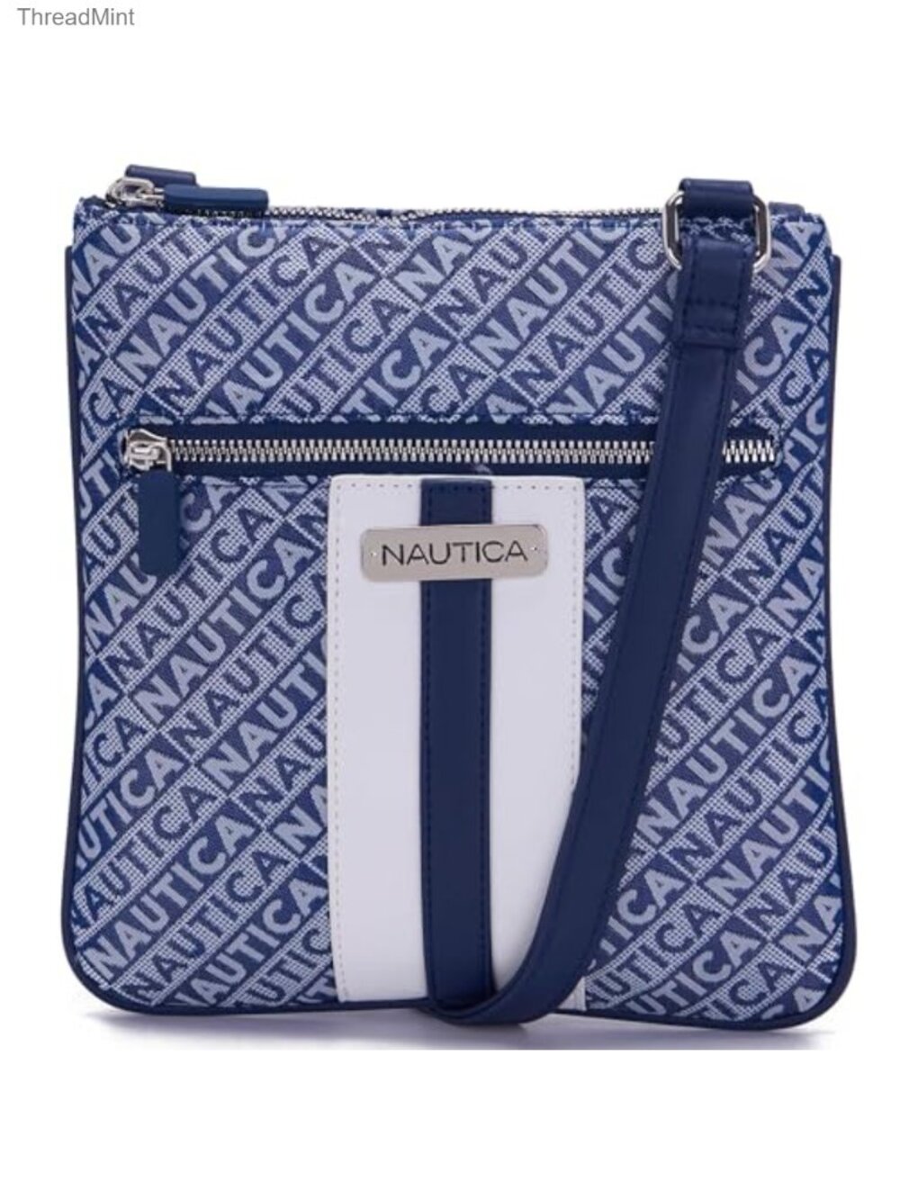 Nautica Women's Jacquard Crossbody Bag Nylon Travel Purse